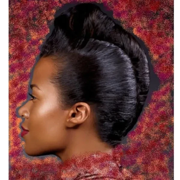 90s french roll hairstyle