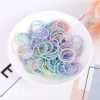 rubber hair bands pastel