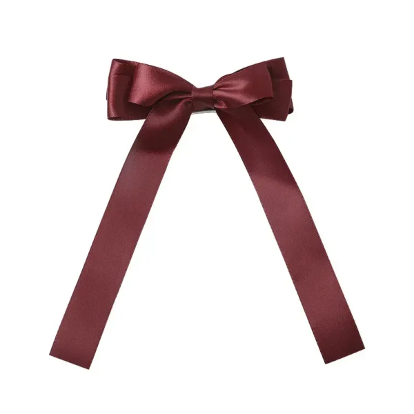 bow hair ties burgundy