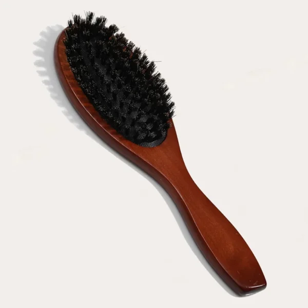 bristle hairbrush dark brown