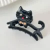 cat hair clip black