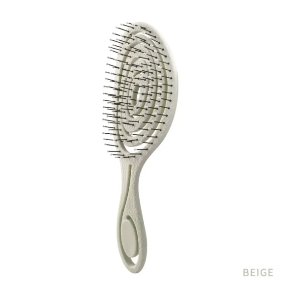 eco friendly hairbrush beige