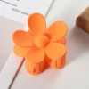 flower hair clips orange