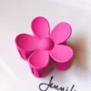 flower hair clips pink
