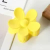 flower hair clips yellow