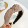 knot headband khaki