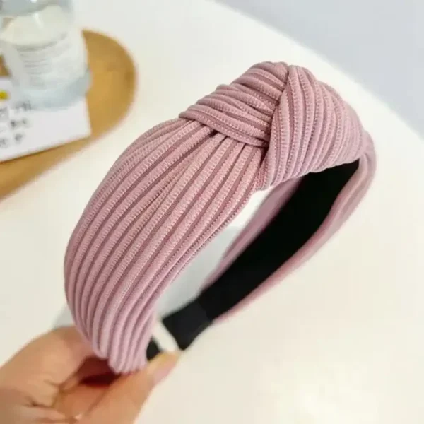 knot headband pink