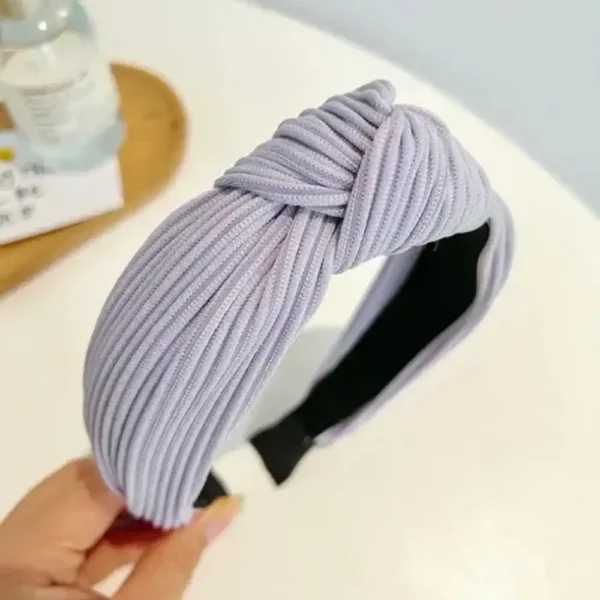 knot headband purple