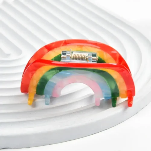 rainbow hair clip