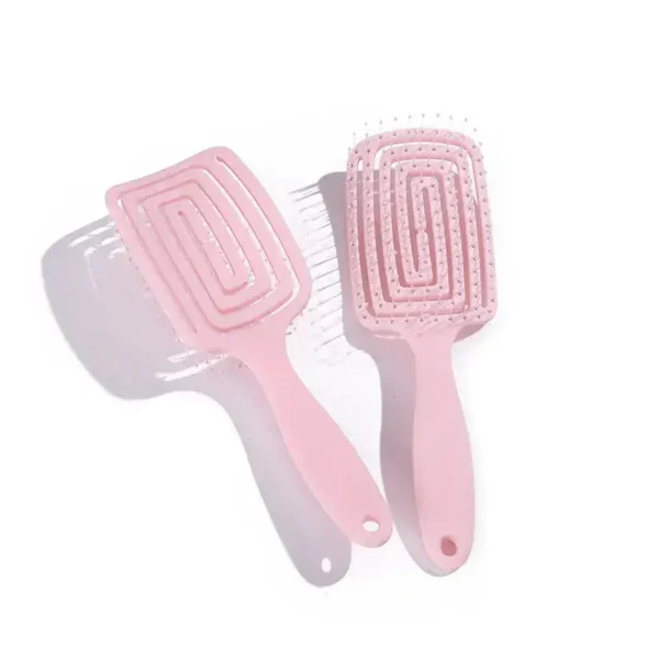 square hairbrush pink