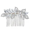bridal hair clips silver 3